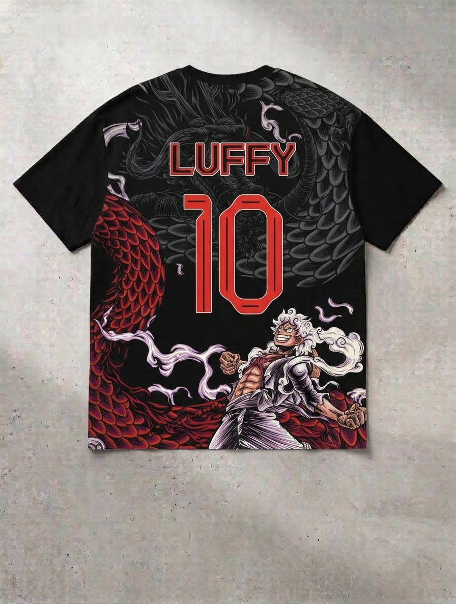 Camiseta One Piece — Edición Especial Fútbol | Jersey Anime Unisex Niños y Adultos | Poliéster