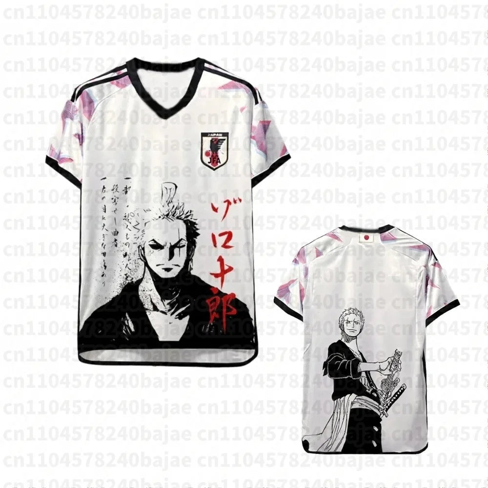 Camiseta One Piece — Edición Fan de Zoro | Jersey Fútbol Anime Transpirable | Unisex