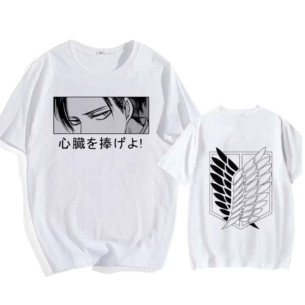 Camiseta Attack on Titan — Eren Yeager Shingeki No Kyojin | Algodón Alta Calidad | Streetwear Harajuku Unisex