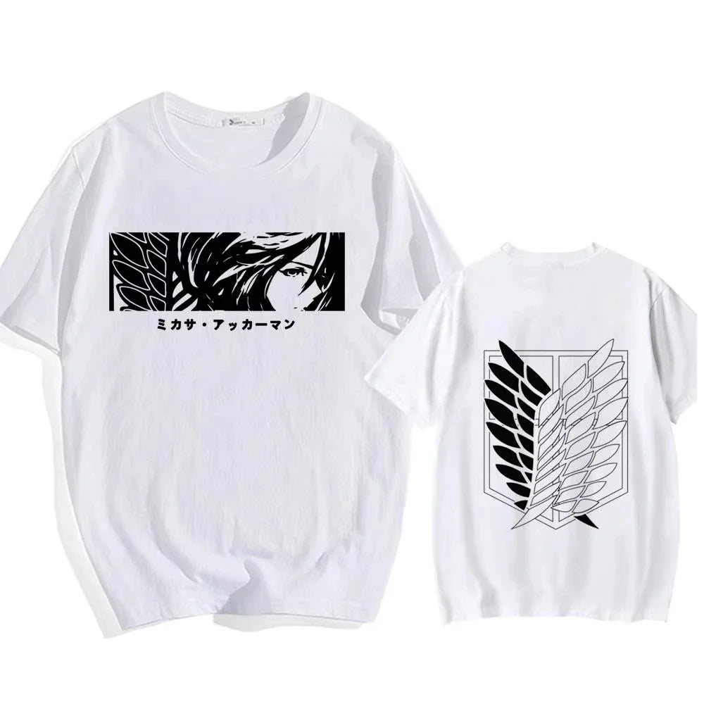 Camiseta Attack on Titan — Eren Yeager Shingeki No Kyojin | Algodón Alta Calidad | Streetwear Harajuku Unisex