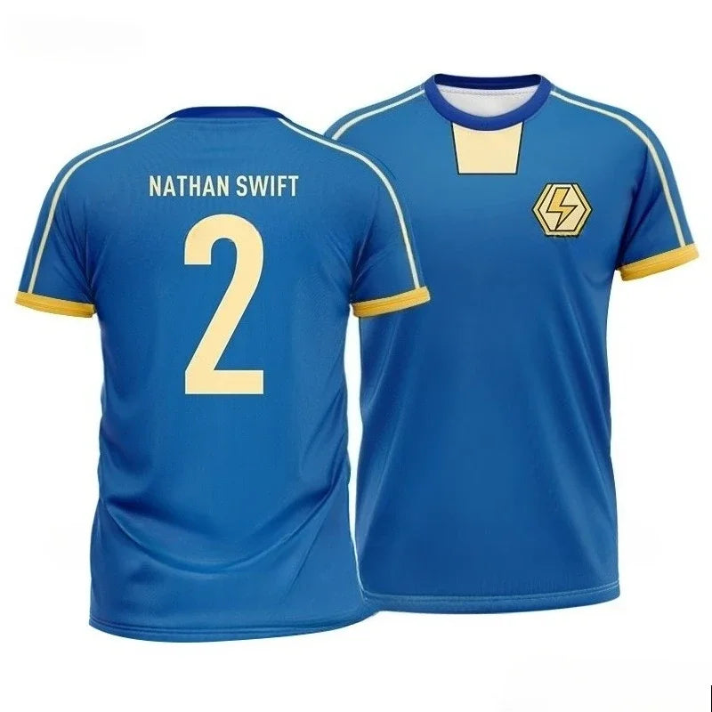 Inazuma Eleven — Kaio Cosplay | Camiseta Anime 3D Fútbol | Unisex Manga Corta