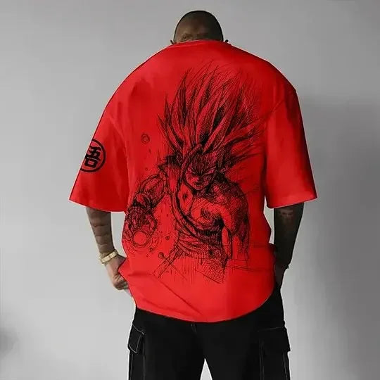 Camiseta Gohan vs Cell Dragon Ball Z  | Streetwear Anime Unisex Manga Corta