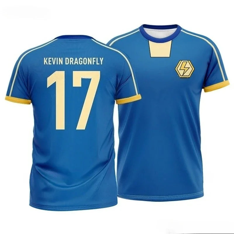 Inazuma Eleven — Kaio Cosplay | Camiseta Anime 3D Fútbol | Unisex Manga Corta
