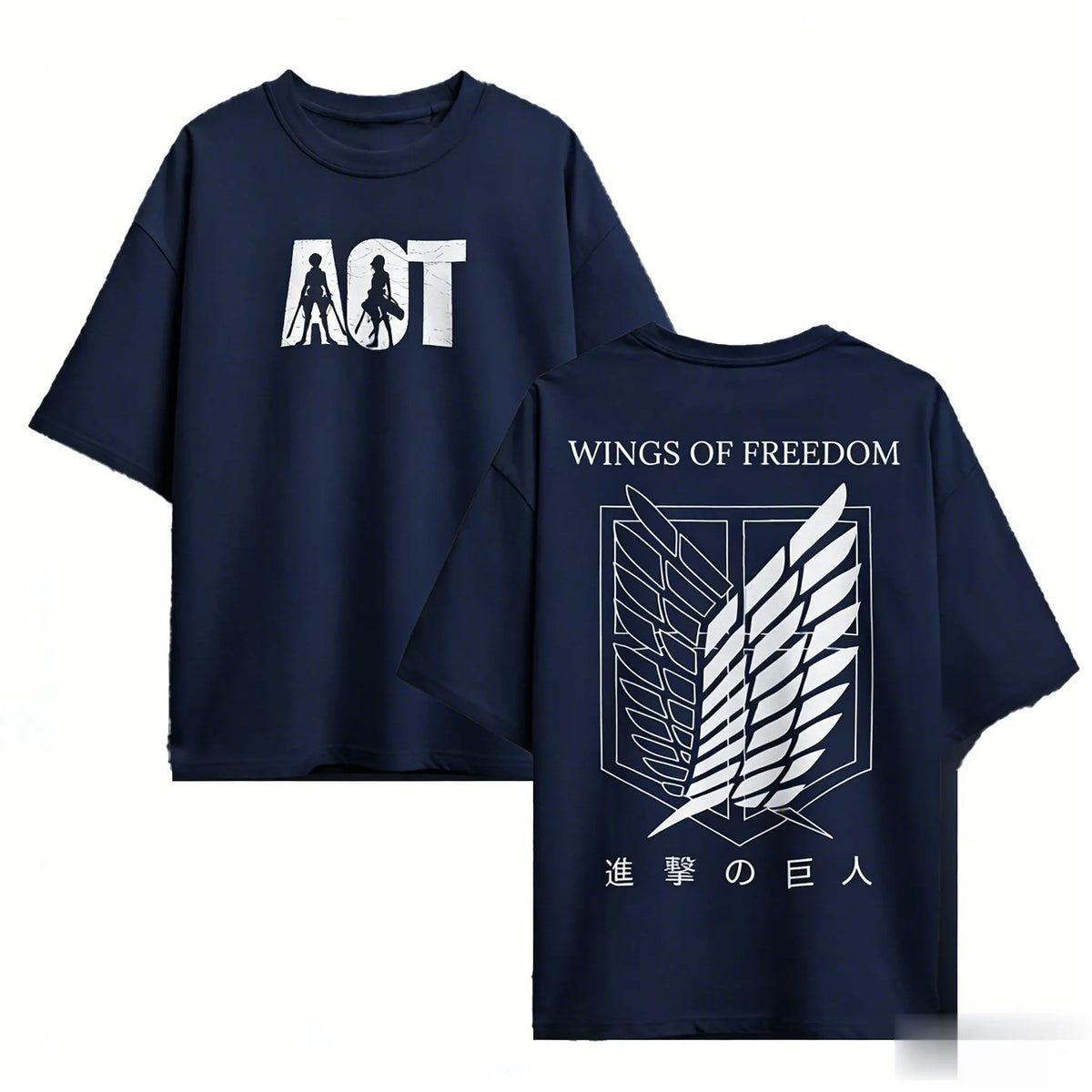 Camiseta Attack on Titan — Gráfica Anime | Oversize Manga Corta | Streetwear Y2K Unisex Algodón