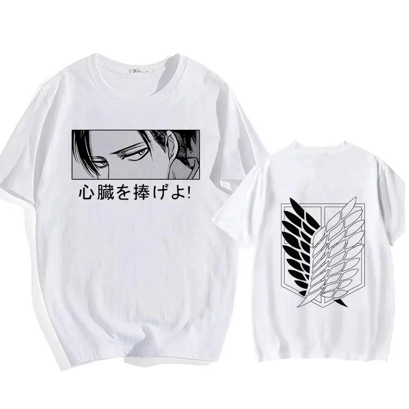 Camiseta Attack on Titan — Eren Yeager Shingeki No Kyojin | Algodón Alta Calidad | Streetwear Harajuku Unisex