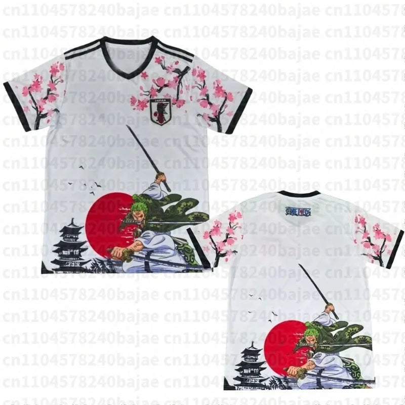 Camiseta One Piece — Edición Fan de Zoro | Jersey Fútbol Anime Transpirable | Unisex