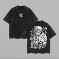 Camiseta Naruto — Gaara Love Shukaku | Acid Wash Vintage | Oversize Retro Anime Algodón Streetwear