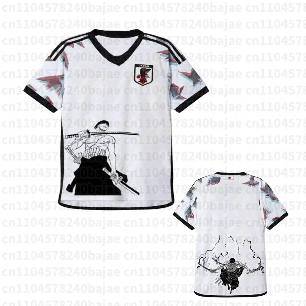 Camiseta One Piece — Edición Fan de Zoro | Jersey Fútbol Anime Transpirable | Unisex