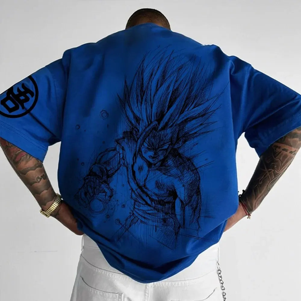 Camiseta Gohan vs Cell Dragon Ball Z  | Streetwear Anime Unisex Manga Corta